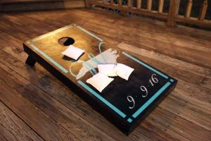 Wedding Gift: Cornhole Board "North Carolina"